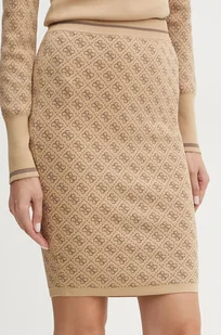 Guess spódnica LISE kolor beżowy mini ołówkowa W4BD53 Z37K0 - Spódnice - miniaturka - grafika 1