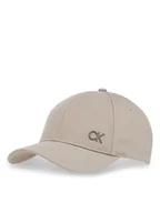 Czapki i chusty sportowe męskie - Calvin Klein Czapka z daszkiem Bombed Metal K50K512349 Beżowy - miniaturka - grafika 1