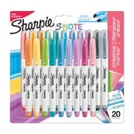 Zakreślacze - Sharpie Zakreślacz S-note Mix kolorów 20 szt 2139179 2139179 - miniaturka - grafika 1