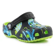 Buty dla dziewczynek - Klapki Crocs Classic Meta Scape Clog T Jr 208456-3UF wielokolorowe - miniaturka - grafika 1