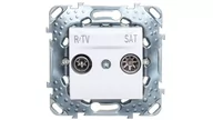 Gniazdka elektryczne - Schneider UNICA PLUS BIEL POLARNA Gniazdo RTV-SAT KOŃCOWE MGU50.454.18Z - miniaturka - grafika 1