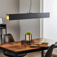 Lampy sufitowe - Lampa wisząca Gentor 4, długość 96 cm czarna - miniaturka - grafika 1