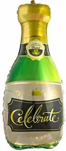 Balon foliowy Butelka szampana - 73 cm - 1 szt. - Sylwester - miniaturka - grafika 1