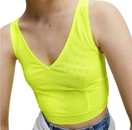 Koszulki i topy damskie - Top Calvin Klein Cropped krótki-M - miniaturka - grafika 1
