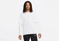 Koszulki męskie - Nike Air Jordan Dri-Fit Sport Statement Shooting Long Sleeve White - miniaturka - grafika 1