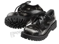 Botki męskie - krótkie glany STEEL - WHITE / BLACK (3 dziurki)-38 - miniaturka - grafika 1