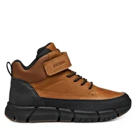 Buty dla chłopców - Trzewiki Geox J Flexyper J369BA 0CLFU C6002 D Brązowy - miniaturka - grafika 1