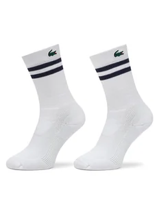 Lacoste Skarpety wysokie unisex RA1095 Biały - Skarpetki damskie - miniaturka - grafika 1