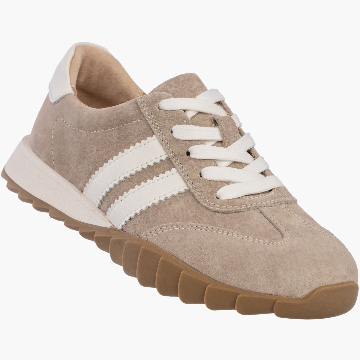 Sneakersy Damskie Skórzane Buty Sportowe Półbuty Beżowe Filippo DP7534/26 BE Beżowy 40