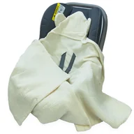 Otulacze - OTULACZ DO FOTELIKA NOSIDEŁKA MUŚLINOWY Z KAPTURKIEM KOCYK Kerstin - miniaturka - grafika 1