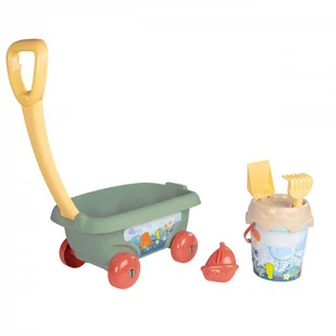 SMOBY Zestaw do piasku Wózek Wiaderko Grabki Ekologiczny - Zabawki do piasku - miniaturka - grafika 6