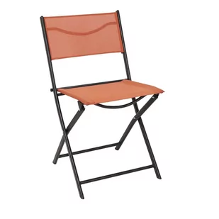 Krzesło Elba składane outdoor terrakota - Fotele i krzesła ogrodowe - miniaturka - grafika 1