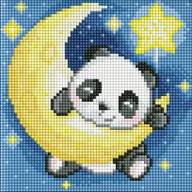 Zabawki kreatywne - IDEYKA Zestaw do mozaiki diamentowej BEZ RAMY.  "Wspaniałe sny" z  kryształkami AB 20x20cm AMC7883 - miniaturka - grafika 1