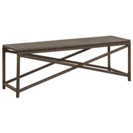 Ławki ogrodowe - Ławka ogrodowa, 120 cm, polirattanowa, brązowa - miniaturka - grafika 1