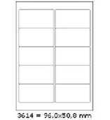 Etykiety samoprzylepne i bloki etykiet - Samoprzylepne etykiety 96 x 50,8 mm, 10 etykiet, A4, 100 arkuszy - miniaturka - grafika 1