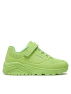 Buty dla dziewczynek - Skechers Sneakersy Uno Lite 310451L/LTGR Zielony - miniaturka - grafika 1