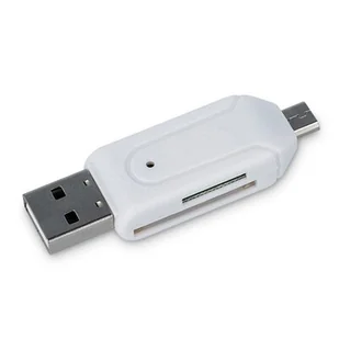 Forever Czytnik kart OTG USB & micro USB / SD & micro SD GSM014116 - Czytniki kart pamięci - miniaturka - grafika 1