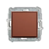 Wyłączniki światła i elektryczne - Wyłącznik pojedynczy Karlik MINI - terakota - miniaturka - grafika 1