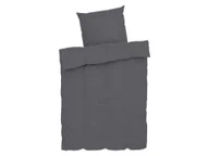 Pościel - LIVARNO home Pościel z bawełny muślinowej, 140 x 200 cm (Szary) - miniaturka - grafika 1
