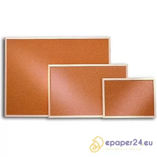 TABLICA KORKOWA 2X3 RAMA DREWNIANA 100 X 200 CM - Tablice i flipcharty - miniaturka - grafika 1