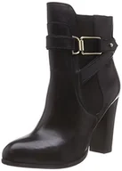 Kozaki damskie - ALDO Damskie kozaki z krótką cholewką Bergson, czarny - Czarny Black Leather 97-40 EU - miniaturka - grafika 1