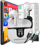Słuchawki - Wenom WGM 14 PRO białe - miniaturka - grafika 1