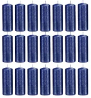 Świece - Świece ozdobne granatowe walec kokn 10/4 zestaw 21 - miniaturka - grafika 1