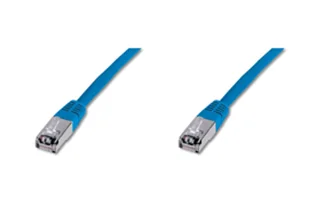 Digitus Patch Cable, SSTP/PIMF, CAT 6, AWG 26 0.5m kabel sieciowy Niebieski 0,5 m DK-1641-005/B - Kable miedziane - miniaturka - grafika 1