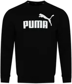 Bluzy męskie - PUMA - MĘSKA BLUZA ESS Big Logo Crew 586680-01 bluza czarna - miniaturka - grafika 1