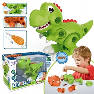 WOOPIE DINOZAUR DO SKRĘCANIA ZESTAW KONSTRUKCYJNY + ŚRUBORKĘT - Zabawy w naśladowanie dorosłych - miniaturka - grafika 1
