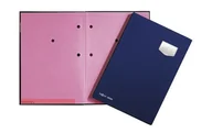Teczki i skoroszyty - Durable Teczka do podpisu Pagna DE LUXE 20 przekładek, okładka z płótna czarna - miniaturka - grafika 1
