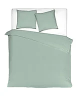Pościel - Pościel Washed Cotton Uni celadon 160x200 cm + 2x70x80cm zielony - miniaturka - grafika 1