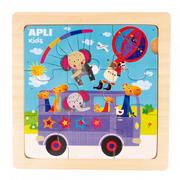 Puzzle - Apli Kids Drewniane puzzle Kids - Autobus 3+ - miniaturka - grafika 1