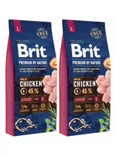 Brit Premium by Nature Junior Large L 15 kg - Sucha karma dla psów - miniaturka - grafika 2