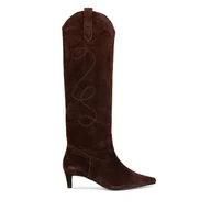 Kozaki damskie - Kowbojki Gino Rossi LIZA-116140 Brązowy - miniaturka - grafika 1