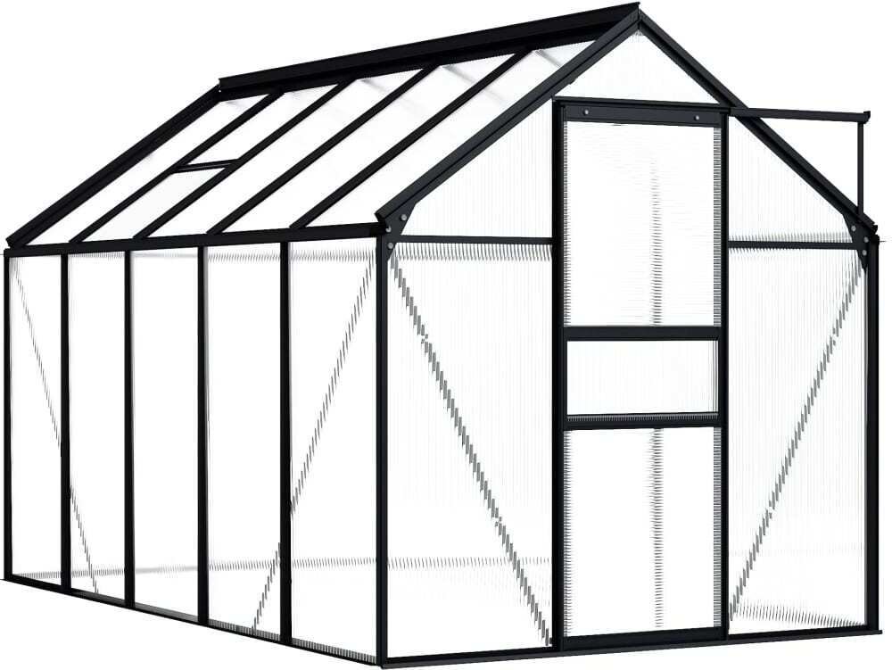 Szklarnia aluminium antracyt 5,89 m²