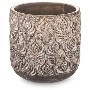 Blumfeldt Pigmejka Osłonka złota ceramika 21x21x21 cm uniwersalny 96524-uniw - Donice - miniaturka - grafika 1