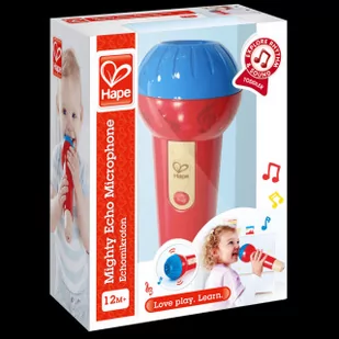 Hape International Hape e0337 Echo-mikrofon - Instrumenty muzyczne dla dzieci - miniaturka - grafika 3