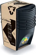 Kosze na śmieci - Kosz na śmieci Prosperplast do segregacji 4 x 25L czarny IKWB25S4-S411 - miniaturka - grafika 1