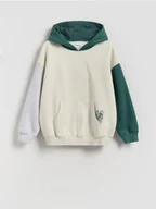 Bluzy dla chłopców - Reserved - Bluza z kapturem - morski - miniaturka - grafika 1