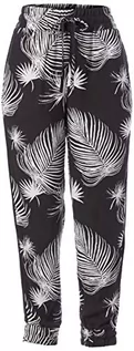 Spodnie damskie - Hurley Damskie spodnie treningowe W Printed Beach Jogger czarny czarna palma XS CK0908-024 - grafika 1