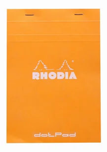Blok Rhodia N°16 A5 14,8x21 cm, kropki, pomarańczowy - Notesy i bloczki - miniaturka - grafika 1