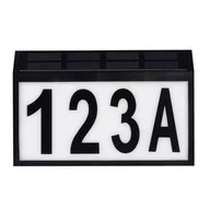 Lampy ogrodowe - Oprawa solarna numer domu podświetlony LIGHTLOGIC LL SLR LED NUM - miniaturka - grafika 1