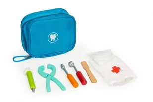 Ecotoys Ecotoys Zestaw dentysty torba z 7 akcesoriami dla dzieci 2003 - Zabawy w naśladowanie dorosłych - miniaturka - grafika 1