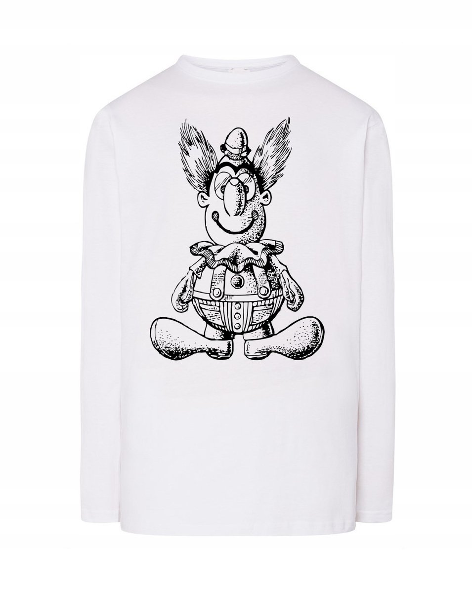 Longsleeve fajny nadruk KLAUN CYRK r.XXL