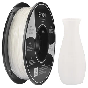 ERYONE TPU Filament for 3D Printer 1 75mm Tolerance 0 03mm 0 5kg 1 1 LB / Spool - White - Grawerowanie i akcesoria - miniaturka - grafika 1