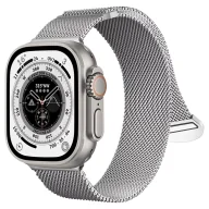 Akcesoria do smartwatchy - Pasek stalowy Alogy bransoleta do Apple Watch 42/44/45/49mm stal nierdzewna Srebrny - miniaturka - grafika 1