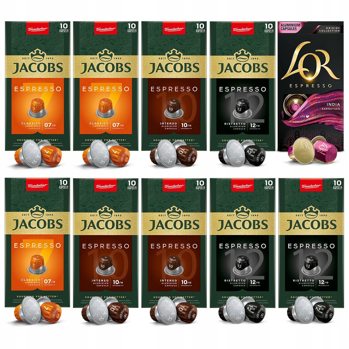 Kapsułki Jacobs Espresso, L'or mix kaw do Nespresso(r)* 90 10 kaw Gratis!