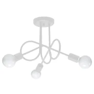 Lampy sufitowe - Żyrandol LOOP 3 biały SOLLUX LIGHTING - miniaturka - grafika 1