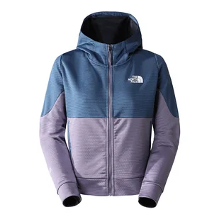 Bluza The North Face MA Full Zip Fleece 0A824SIJV1 - niebiesko-fioletowa - Bluzy sportowe damskie - miniaturka - grafika 1